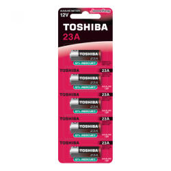 Toshiba speciális alkáli elemek 23A 12V MN21 V23GA buborékfólia 5 db (TOSBAT0510)