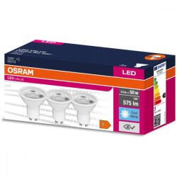 OSRAM 3DB LED izzó GU10 6.9W = 50W 575lm 4000K Semleges 120° OSRAM ÉRTÉK (4058075497801)
