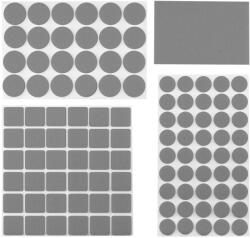 TOPEX Bútorláb filc készlet, öntapadós, szürke 106db (98Z148)