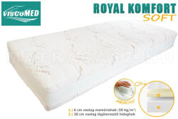 ViscoMed Royal Komfort SOFT memory matrac 120x200 steppelt aloevera - matracasz