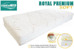 ViscoMed Royal Premium SOFT memory matrac 90x190 steppelt aloevera - matracasz