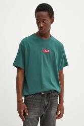 Levi's pamut póló zöld, férfi, nyomott mintás, 87373 - zöld L - answear - 9 390 Ft