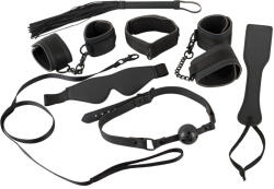 Bad Kitty - műbőr, tépőzáras kötöző szett (8 részes) - fekete (24928731001)