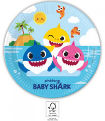 Procos Baby Shark Next Generation papírtányér 8 db-os 23 cm FSC PNN93459 (PNN93459)