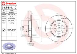 BREMBO Disc frana BREMBO 08. B310.10