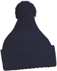 Daiber Căciulă tricotată cu pompom MB7540 - Albastru închis | uni (MB7540-13470)