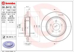 BREMBO féktárcsa BREMBO 08. B412.11 (08.B412.11)