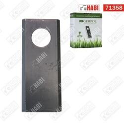 Gerpol RK-2, CLAAS, Kverneland, lengyel fűkasza késpenge 96x40x3 mm d=19 mm - 25db-os csomag /Ger-Pol/