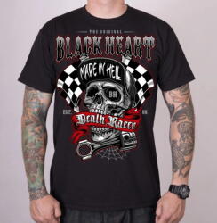 Black Heart Tricou bărbați BLACK HEART - DEATH RACER - NEGRU - 13383