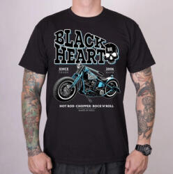 Black Heart Tricou bărbați BLACK HEART - BLUE BOBBER - NEGRU - 14184