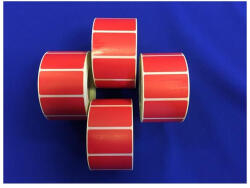 Etikett, thermo, 25x45 mm, 1000 etikett/tekercs, piros (ISCT2545P) - bestoffice