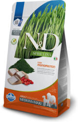 N&D Spirulina Dog Adult Medium/Maxi Herring (2 x 2 kg) 4kg