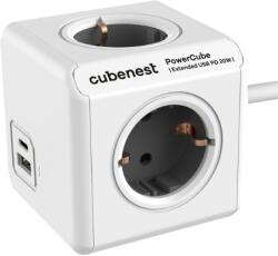 CubeNest PowerCube Extended USB A+C PD 20 W szürke (3517)