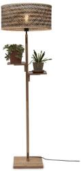IT'S ABOUT ROMI Lampadar eco din bambus cu 2 rafturi Java nat/50x22, natur/ negru (JAVA/F/FL/N/5022/BN)