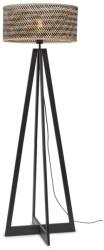 IT'S ABOUT ROMI Lampadar eco din bambus Java 4-legs bl/50x22, negru/ natur (JAVA/F/ER/B/5022/BN)