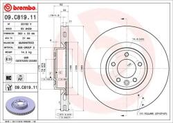 BREMBO Bre-09. C819.11 (09.c819.11)