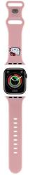 Hello Kitty óraszíj HKAWMSCHBLP Apple Watch 38/40/41mm rózsaszín szíj szilikon Kitty Head