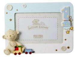 Button Corner - Rama foto bleu My First Birthday (JOCG1205B)