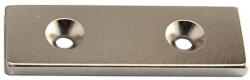 Magneo Smart Magnet neodim bloc 60 x 20 x 4 mm cu găuri îngropate D4, 5 / D9, 46
