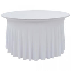 VidaXL Huse elastice de masă lungi, 2 buc. , alb, 180x74 cm (133583) - izocor