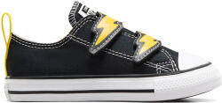 CONVERSE K Sneakers Pentru copii Chuck Taylor All Star Electric Bolt A08376C 001-black/golden wren (A08376C 001-black/golden wren)