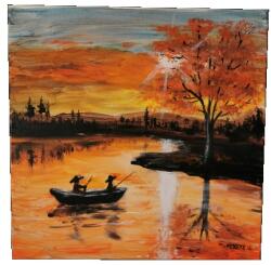  Akril festmény 40x40cm - xn--laksdekor-21a - 26 100 Ft