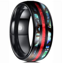 HARAHU Reuben Gyűrű-Fekete/Piros/65mm KP32096