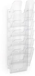 DURABLE Prospektustartó, fali, álló, A4, DURABLE FLEXIPLUS 6 , áttetsző (1700008401) - fodicoaruhaz