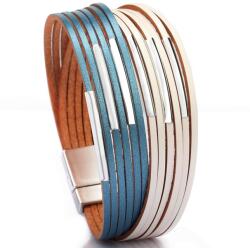 HARAHU DU-18267 Karkötő - Kék/Fehér KP18267