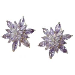 HARAHU FA-28221 Fülbevaló - Lila KP28221