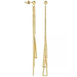 HARAHU Triangle Tassel Fülbevaló-Arany KP21737