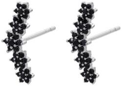 HARAHU FI-21707 Fülbevaló - Ezüst/Fekete KP21707