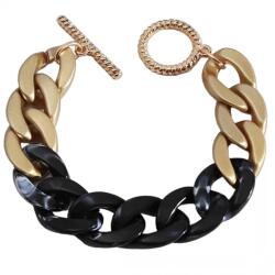 HARAHU CA-28650 Karkötő - Arany/Fekete KP28650