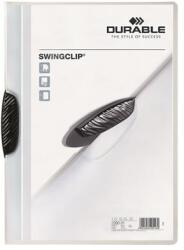 DURABLE Gyorsfűző, klipes, A4, DURABLE Swingclip® 30 , fekete (226001) - fodicoaruhaz