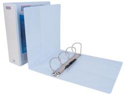 DONAU Gyűrűs könyv, panorámás, 4 gyűrű, D alakú, 80 mm, A4, PP, DONAU, fehér (2788504PL-09) - fodicoaruhaz