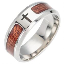 HARAHU KR-17399 Gyűrű - Ezüst/Barna/59mm KP17399