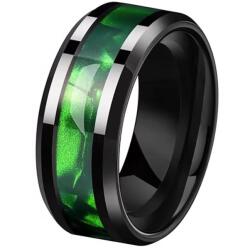 HARAHU DA-32473 Gyűrű - Fekete/Zöld/65mm KP32473