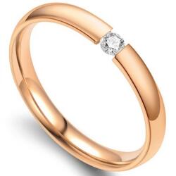 HARAHU UR-17293 Gyűrű - RózsaArany/55mm KP17293