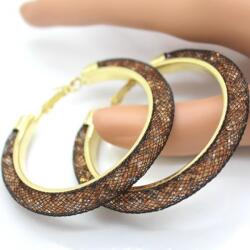 HARAHU RE-3315 Fülbevaló - Arany/Fekete KP3315