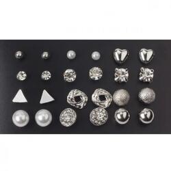 HARAHU MA-28115 Fülbevalószett - Ezüst KP28115