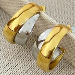 HARAHU NO-23530 Fülbevaló - Arany/Ezüst KP23530