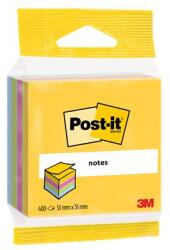 3M Öntapadó jegyzettömb, 51x51 mm, 400 lap, bliszteres, 3M POSTIT, ultra színek (7100172400) - fodicoaruhaz