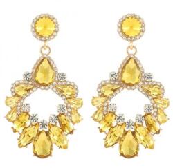 HARAHU KI-28209 Fülbevaló - Arany/Sárga KP28209