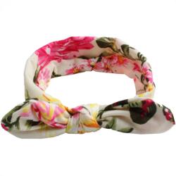 HARAHU FL-18394 Kislány turbán fejpánt - Fehér KP18394