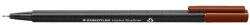 STAEDTLER Tűfilc, 0, 3 mm, STAEDTLER Triplus 334 , középbarna (334-76)