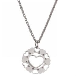 HARAHU Heart Circle Nyakék-Ezüst KP21722