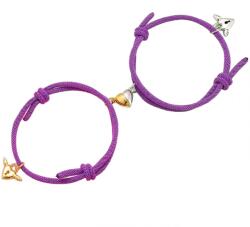 HARAHU Heart Magnet Karkötők - Lila KP28131