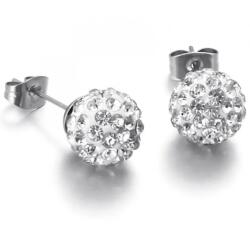 HARAHU SS-23406 Fülbevaló - Ezüst/Kristály KP23406