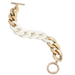 HARAHU CA-28649 Karkötő - Arany/Fehér KP28649