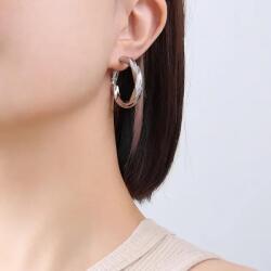 HARAHU LÍ-28722 Fülbevaló - Ezüst/3cm KP28722